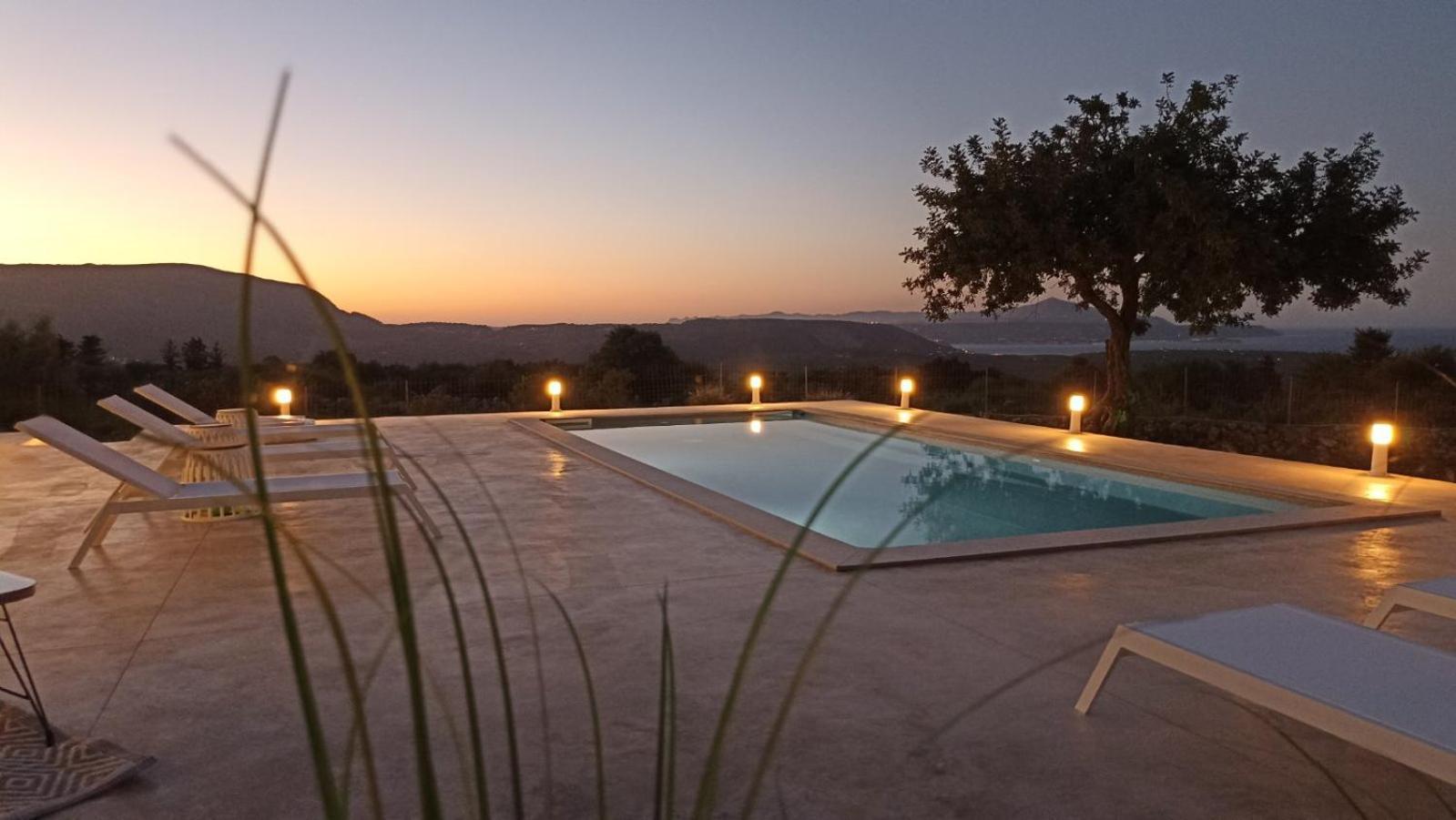 Stone Villa Halepa With Panoramic View. Neon Khorion  Exteriör bild