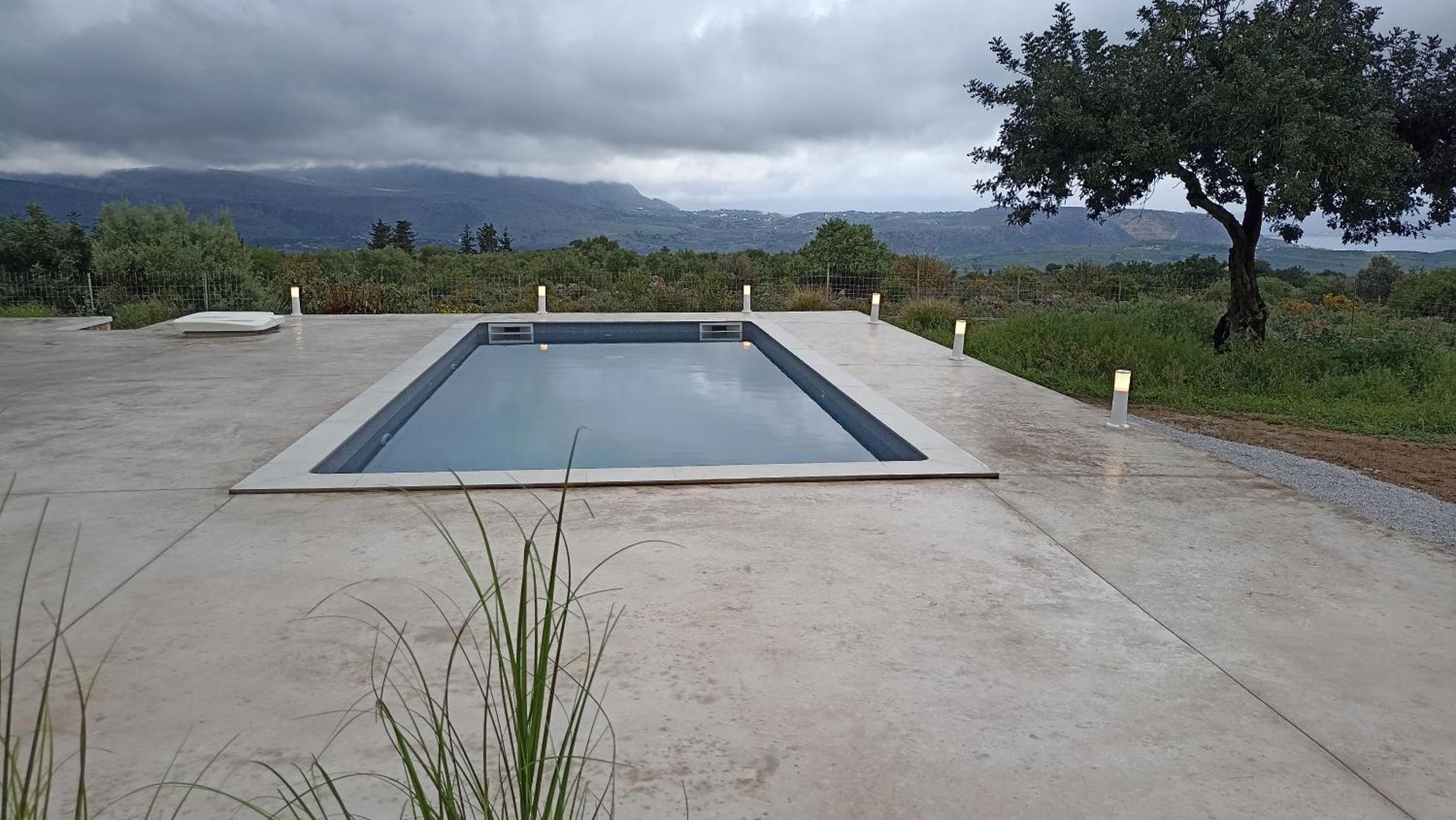 Stone Villa Halepa With Panoramic View. Neon Khorion  Rum bild