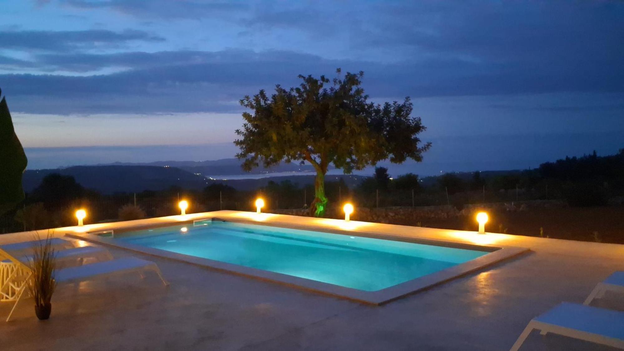 Stone Villa Halepa With Panoramic View. Neon Khorion  Exteriör bild